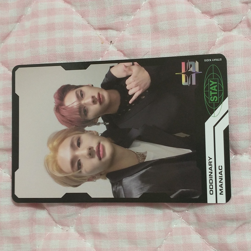Stray Kids Oddinary POB Trading Photocard (Leeknow + Hyungjin)